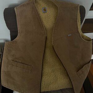 Vintage Carhartt Sherpa Lined Vest, Men’s XXL 6SV USA UNION MADE
